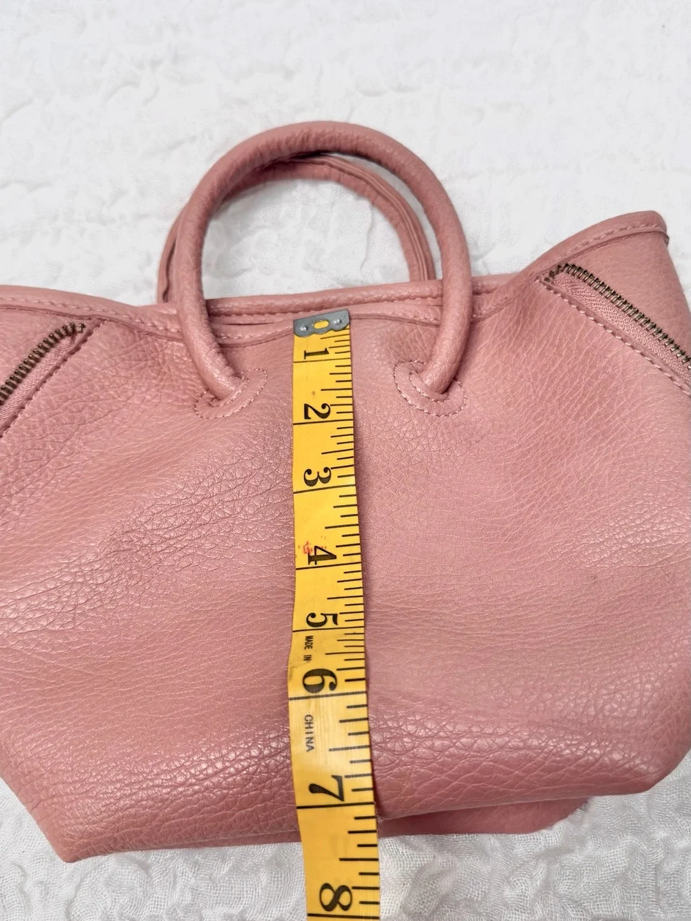 Anthropologie Vegan Leather Mini Bag in a Desert Rose